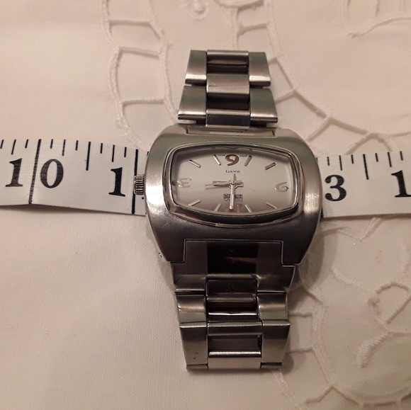 NEW WITHOUT TAGS MEN”S FIGARO MILANO STAINLESS STEEL QUARTS WATCH - Picture 4 of 12